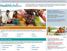 Tablet Screenshot of healthecho.com